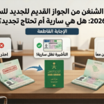 نقل فيزا الشنغن من الجواز القديم للجديد