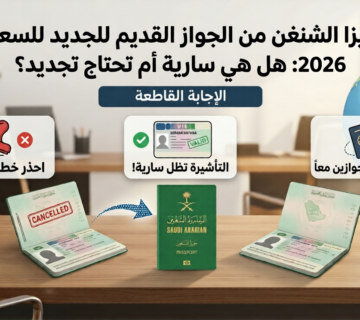 نقل فيزا الشنغن من الجواز القديم للجديد