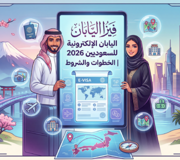 فيزا اليابان الإلكترونية للسعوديين 2026