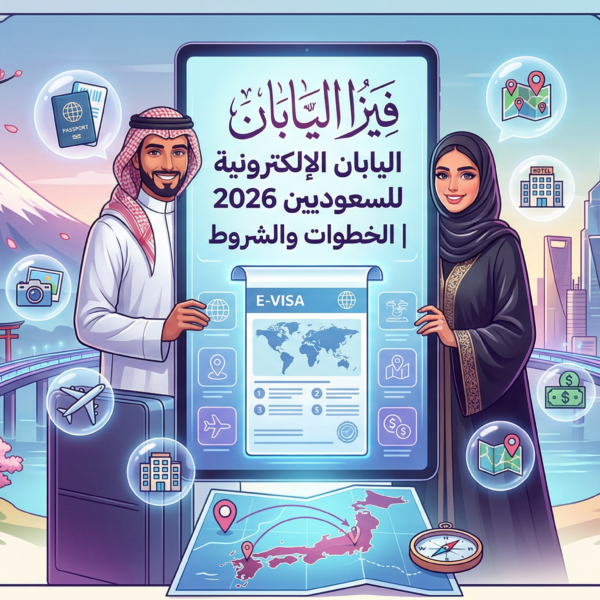 فيزا اليابان الإلكترونية للسعوديين 2026