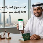 تجديد جواز السفر السعودي أونلاين 2026 | احذر خطأ الصورة