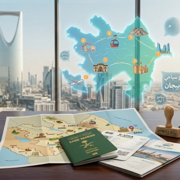 برنامج سياحي لأذربيجان 7 أيام للسعوديين | خريطة الجمال