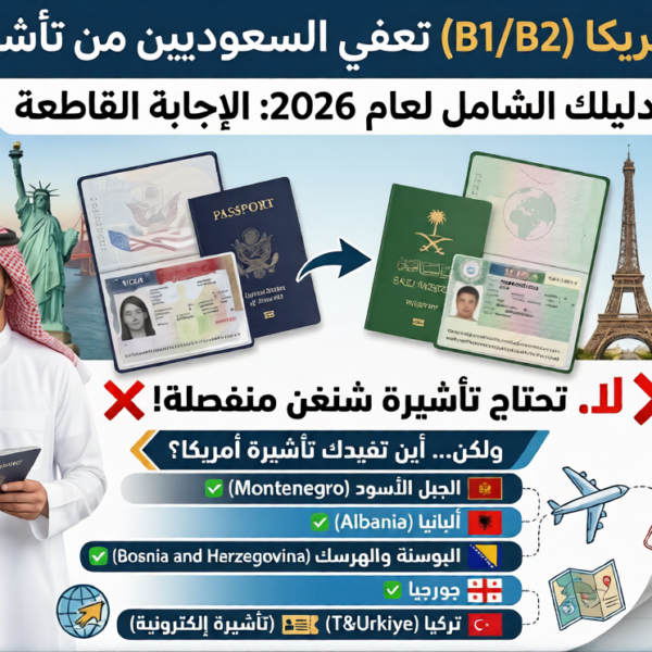 هل فيزا أمريكا تعفي من الشنغن للسعوديين 2026؟