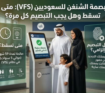 بصمة الشنغن للسعوديين (VFS)